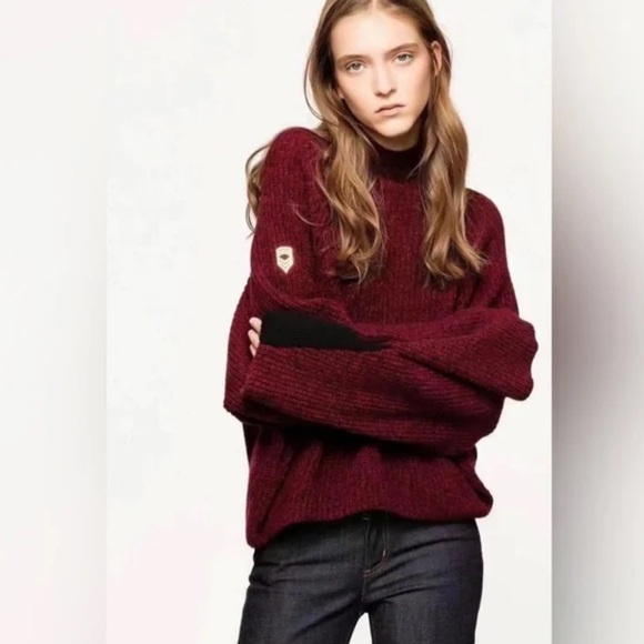 Zadig & Voltaire Sweaters - Zadig & Voltaire Deep Red Lola Sweater
